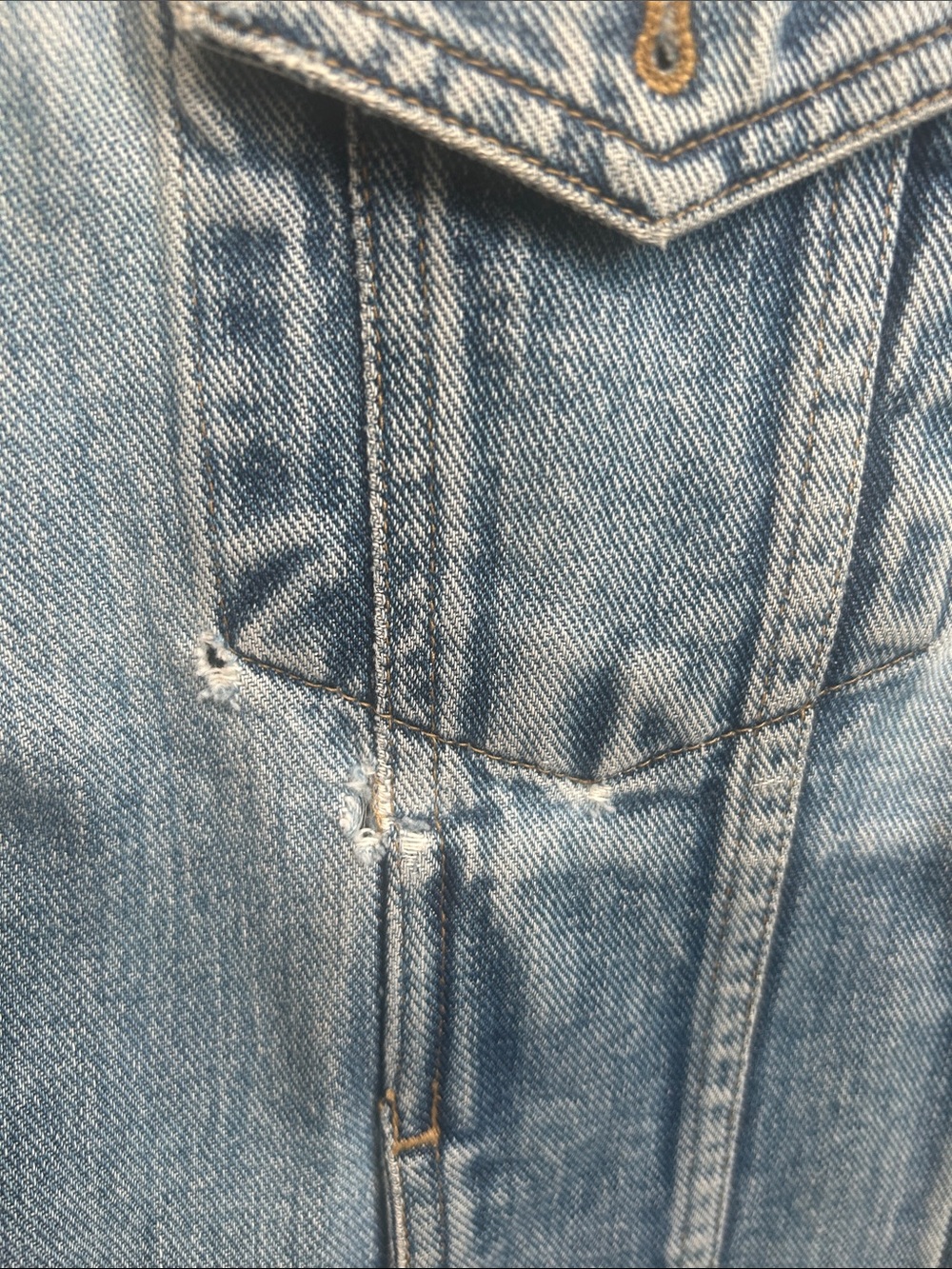 Distressed Jean Jacket - Picture 4 of 5